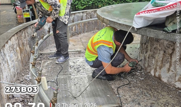 Thi công chống thấm - Cải tạo lan can
