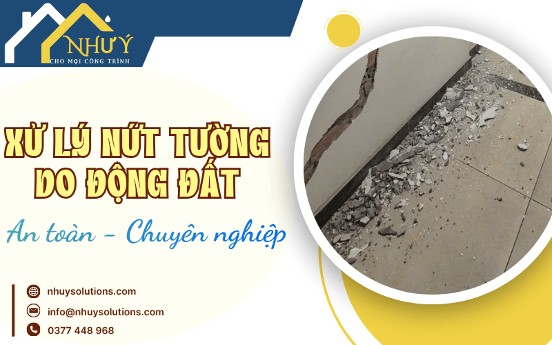 xử lí nứt tường do động đất