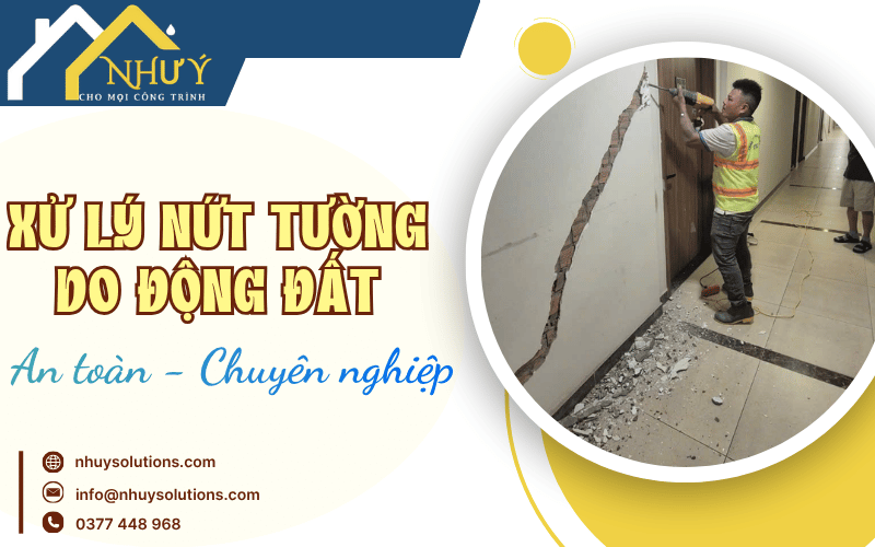 xử lý nứt tường do động đất
