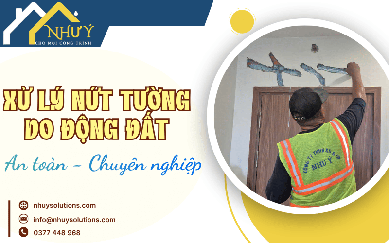xử lý nứt tường do động đất