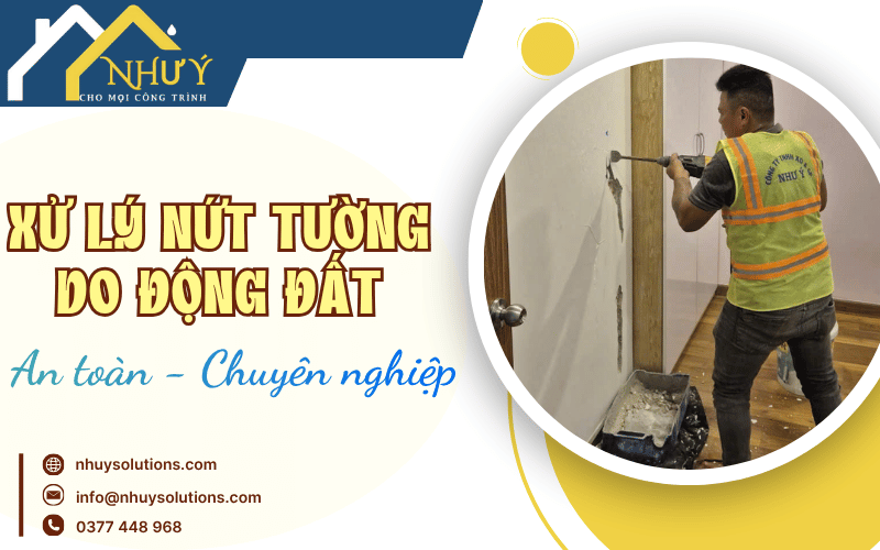xử lý nứt tường do động đất