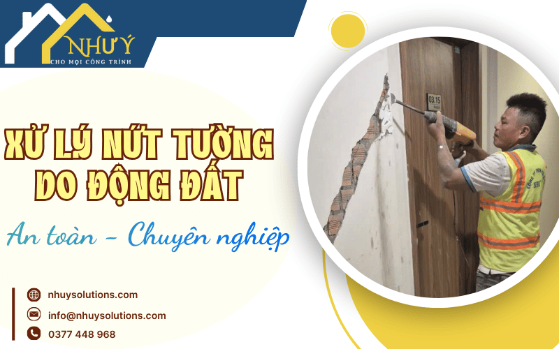xử lý nứt tường do động đất