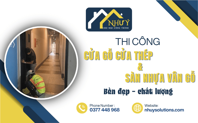 thi công cửa gỗ - cửa thép