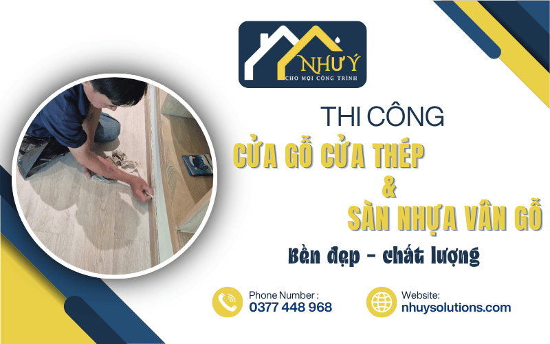 thi công cửa gỗ - cửa thép